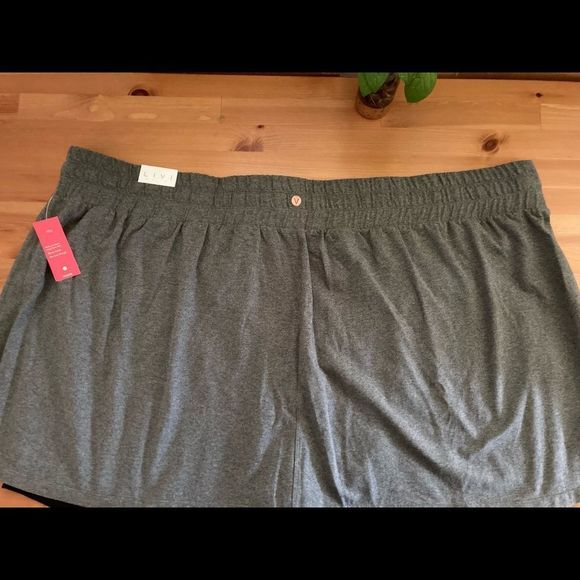 LIVI Grey 2-Layer Knit Short With Wicking 6X 38/40 New With Tags! - Picture 5 of 10